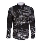 Personalized Penrith Panthers Long Sleeve Button Shirt Graffiti Grunge Abstract Urban Street Style Design