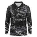 Personalized Penrith Panthers Long Sleeve Polo Shirt Graffiti Grunge Abstract Urban Street Style Design