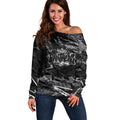 Personalized Penrith Panthers Off Shoulder Sweater Graffiti Grunge Abstract Urban Street Style Design