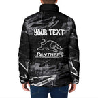 Personalized Penrith Panthers Padded Jacket Graffiti Grunge Abstract Urban Street Style Design
