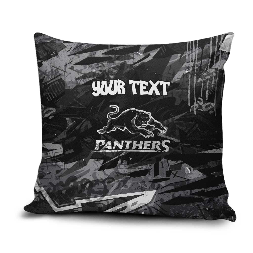 Personalized Penrith Panthers Pillow Cover Graffiti Grunge Abstract Urban Street Style Design
