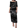 Personalized Penrith Panthers Puletasi Graffiti Grunge Abstract Urban Street Style Design