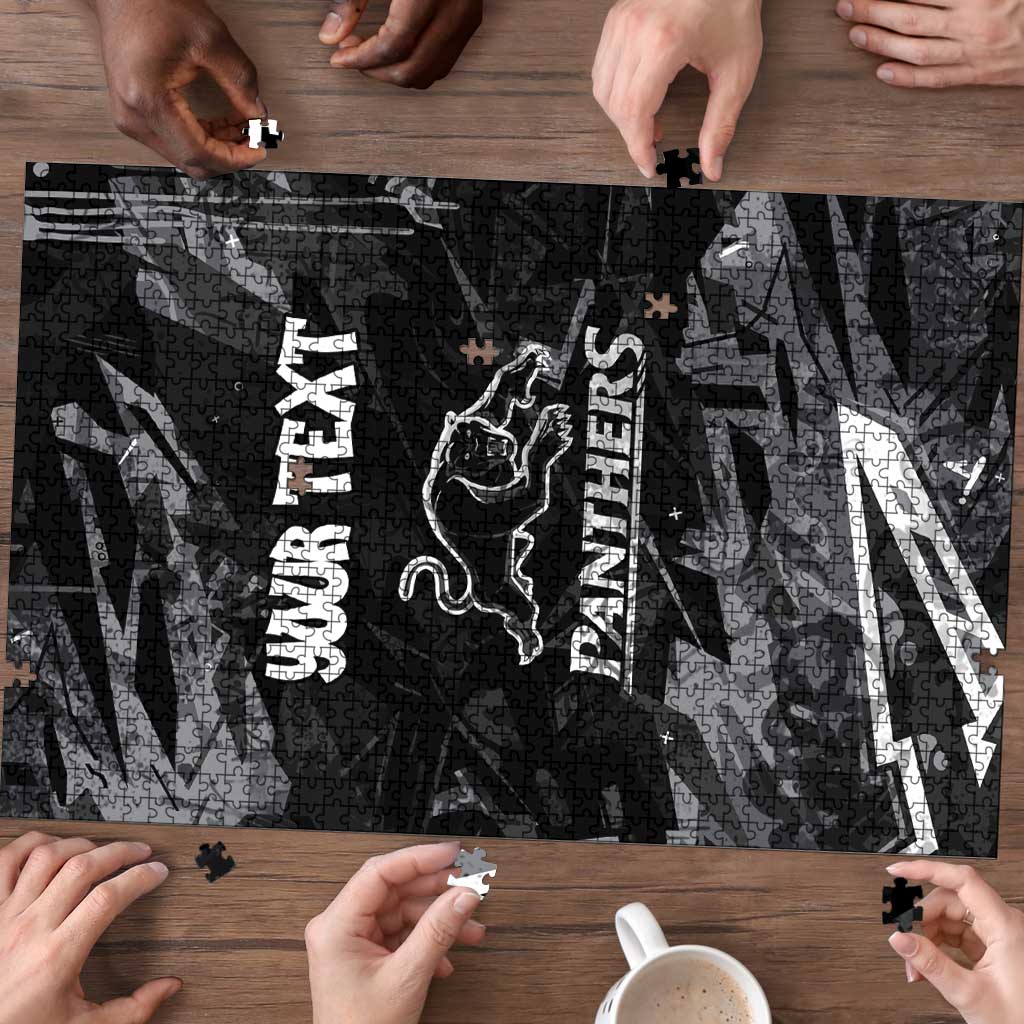 Personalized Penrith Panthers Puzzle Graffiti Grunge Abstract Urban Street Style Design