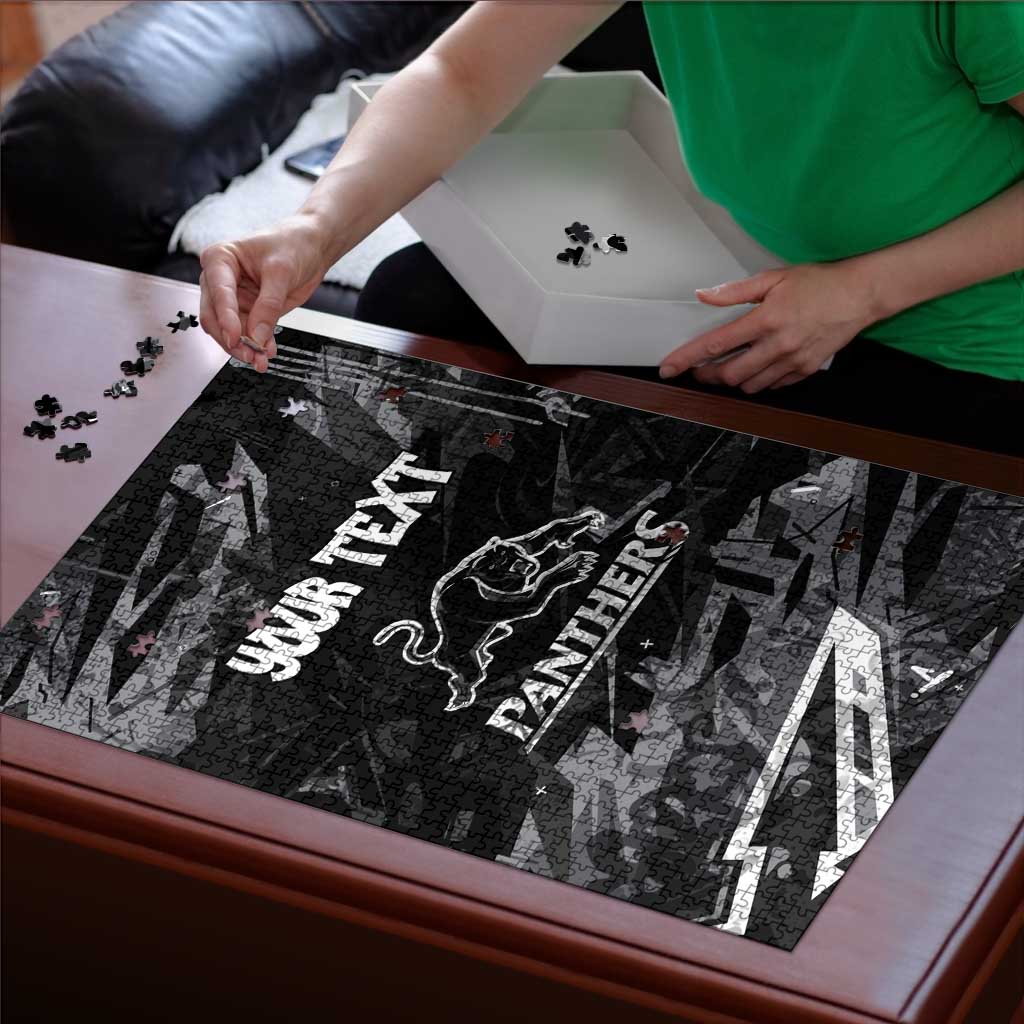 Personalized Penrith Panthers Puzzle Graffiti Grunge Abstract Urban Street Style Design