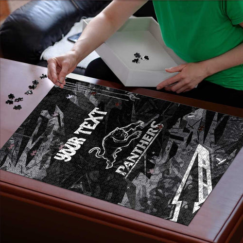 Personalized Penrith Panthers Puzzle Graffiti Grunge Abstract Urban Street Style Design