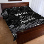 Personalized Penrith Panthers Quilt Bed Set Graffiti Grunge Abstract Urban Street Style Design