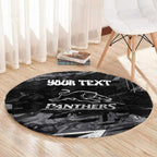 Personalized Penrith Panthers Round Carpet Graffiti Grunge Abstract Urban Street Style Design