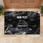 Personalized Penrith Panthers Rubber Doormat Graffiti Grunge Abstract Urban Street Style Design