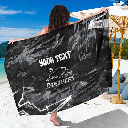 Personalized Penrith Panthers Sarong Graffiti Grunge Abstract Urban Street Style Design