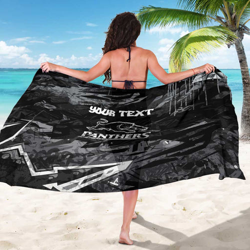 Personalized Penrith Panthers Sarong Graffiti Grunge Abstract Urban Street Style Design