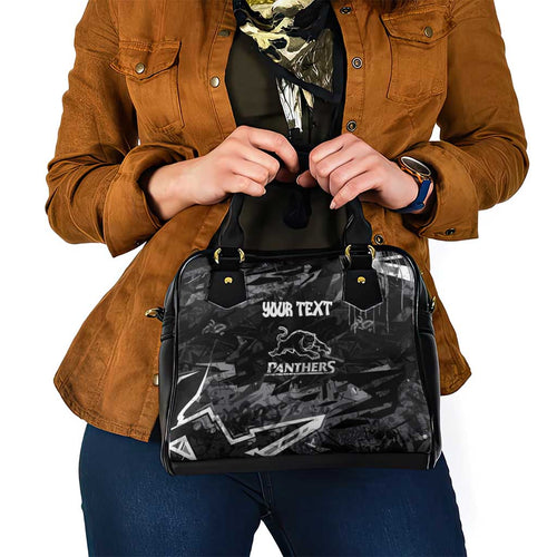 Personalized Penrith Panthers Shoulder Handbag Graffiti Grunge Abstract Urban Street Style Design
