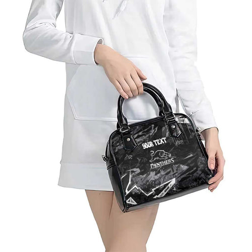 Personalized Penrith Panthers Shoulder Handbag Graffiti Grunge Abstract Urban Street Style Design