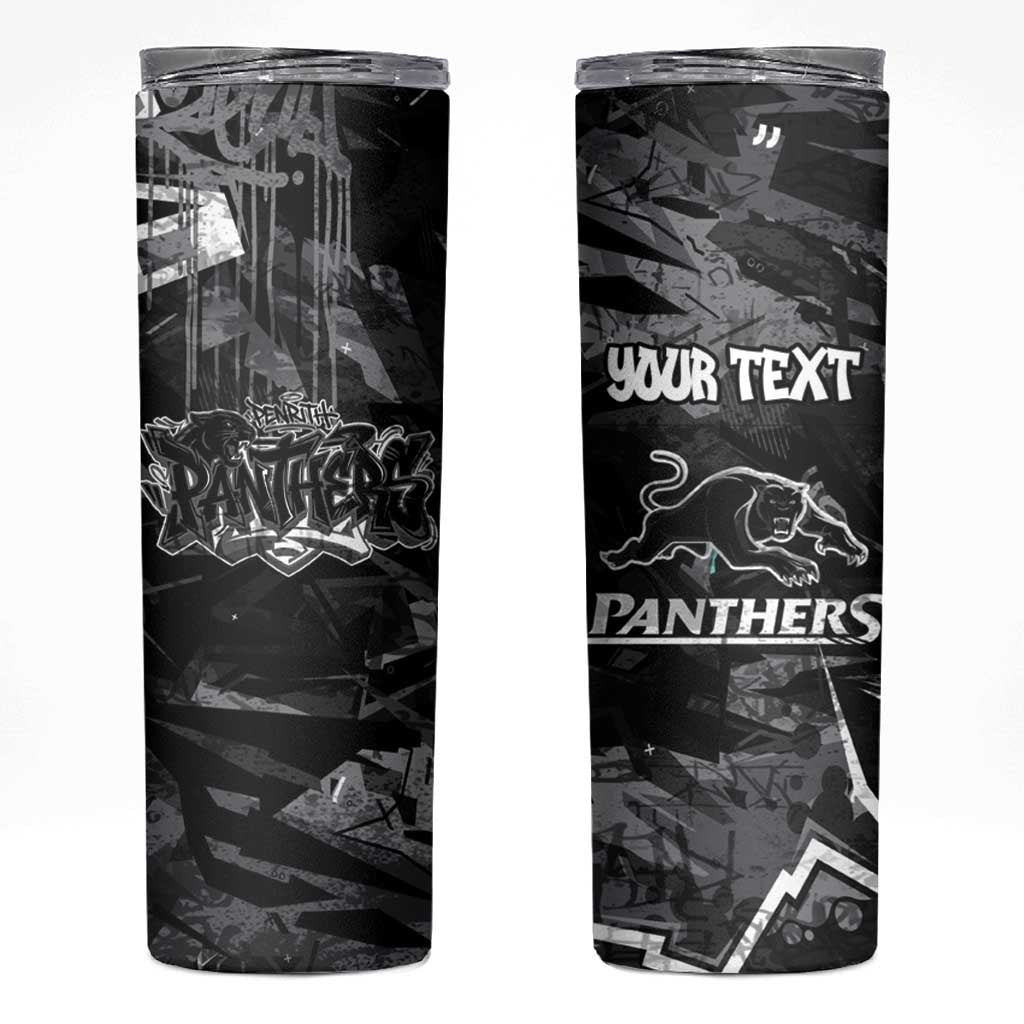 Personalized Penrith Panthers Skinny Tumbler Graffiti Grunge Abstract Urban Street Style Design