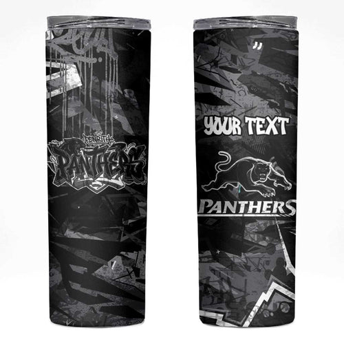 Personalized Penrith Panthers Skinny Tumbler Graffiti Grunge Abstract Urban Street Style Design