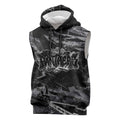 Personalized Penrith Panthers Sleeveless Hoodie Graffiti Grunge Abstract Urban Street Style Design