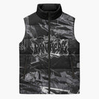 Personalized Penrith Panthers Sleeveless Puffer Jacket Graffiti Grunge Abstract Urban Street Style Design