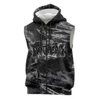 Personalized Penrith Panthers Sleeveless Zip Hoodie Graffiti Grunge Abstract Urban Street Style Design