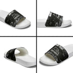 Personalized Penrith Panthers Slide Sandals Graffiti Grunge Abstract Urban Street Style Design