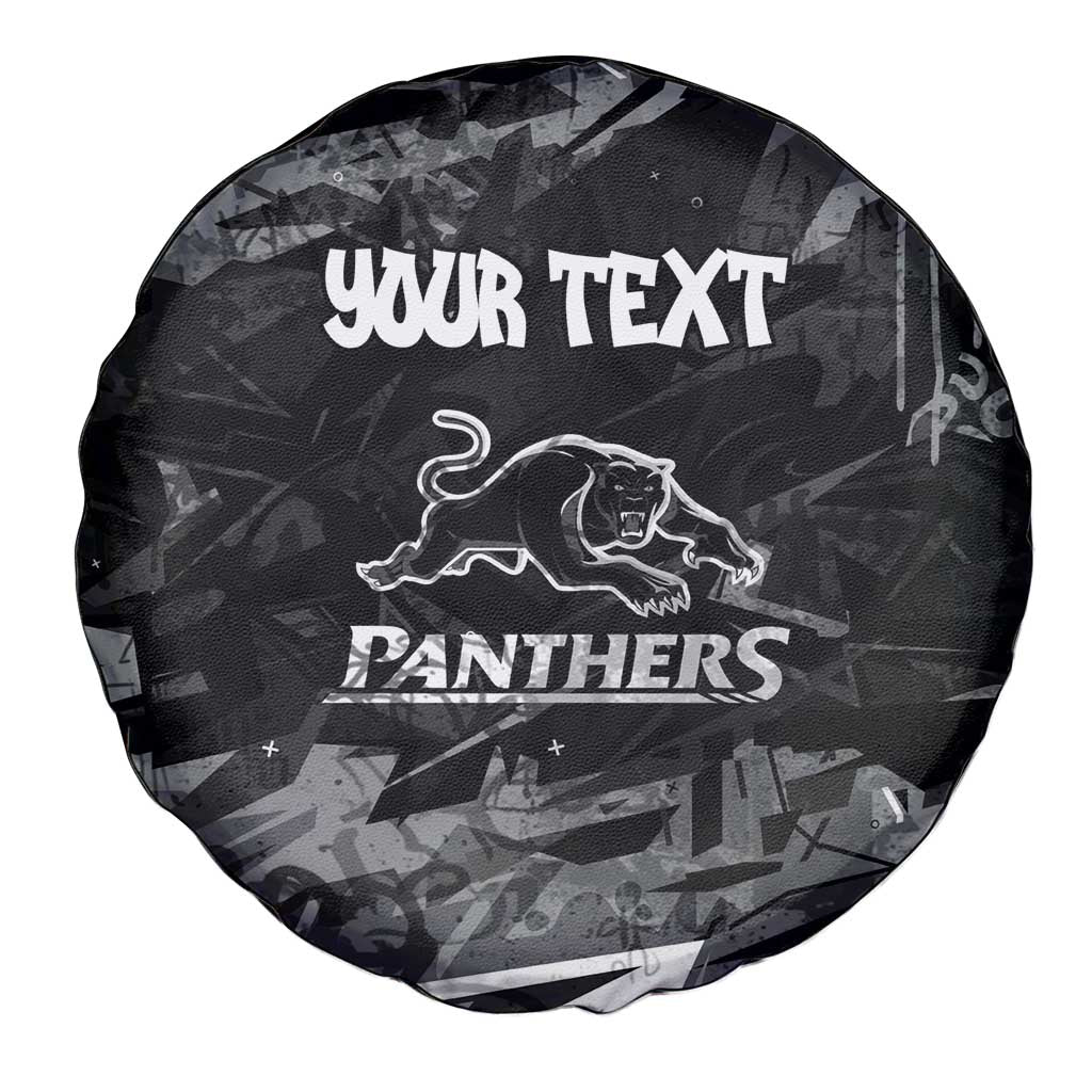 Personalized Penrith Panthers Spare Tire Cover Graffiti Grunge Abstract Urban Street Style Design