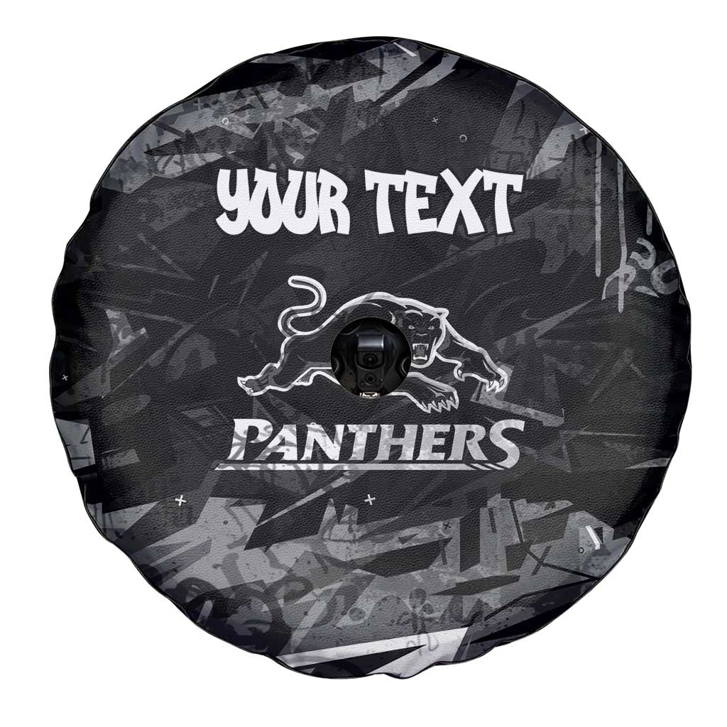 Personalized Penrith Panthers Spare Tire Cover Graffiti Grunge Abstract Urban Street Style Design