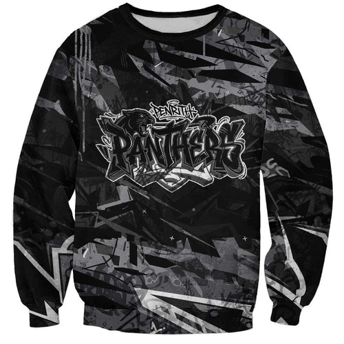 Personalized Penrith Panthers Sweatshirt Graffiti Grunge Abstract Urban Street Style Design