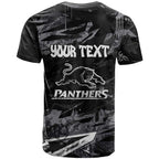 Personalized Penrith Panthers T Shirt Graffiti Grunge Abstract Urban Street Style Design