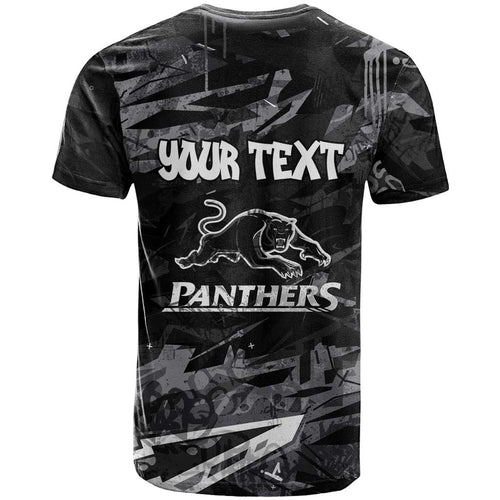 Personalized Penrith Panthers T Shirt Graffiti Grunge Abstract Urban Street Style Design