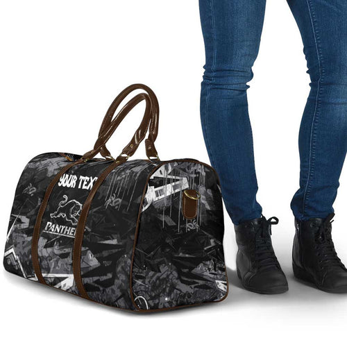Personalized Penrith Panthers Travel Bag Graffiti Grunge Abstract Urban Street Style Design