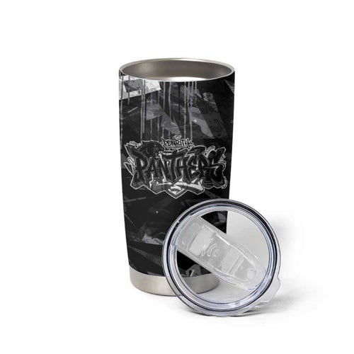 Personalized Penrith Panthers Tumbler Cup Graffiti Grunge Abstract Urban Street Style Design