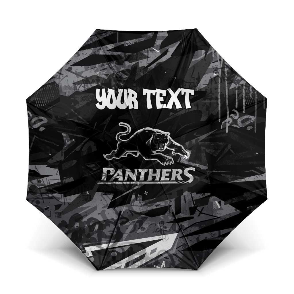 Personalized Penrith Panthers Umbrella Graffiti Grunge Abstract Urban Street Style Design