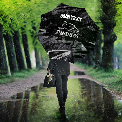 Personalized Penrith Panthers Umbrella Graffiti Grunge Abstract Urban Street Style Design