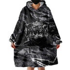 Personalized Penrith Panthers Wearable Blanket Hoodie Graffiti Grunge Abstract Urban Street Style Design