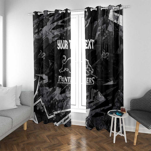 Personalized Penrith Panthers Window Curtain Graffiti Grunge Abstract Urban Street Style Design