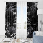 Personalized Penrith Panthers Window Curtain Graffiti Grunge Abstract Urban Street Style Design