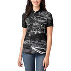 Personalized Penrith Panthers Women Polo Shirt Graffiti Grunge Abstract Urban Street Style Design