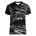 Personalized Penrith Panthers Women V-Neck T-Shirt Graffiti Grunge Abstract Urban Street Style Design