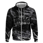 Personalized Penrith Panthers Zip Hoodie Graffiti Grunge Abstract Urban Street Style Design
