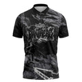 Personalized Penrith Panthers Zipper Polo Shirt Graffiti Grunge Abstract Urban Street Style Design