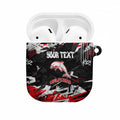 Personalized Dolphins AirPods Case Graffiti Grunge Abstract Urban Street Style Design