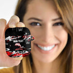 Personalized Dolphins AirPods Case Graffiti Grunge Abstract Urban Street Style Design