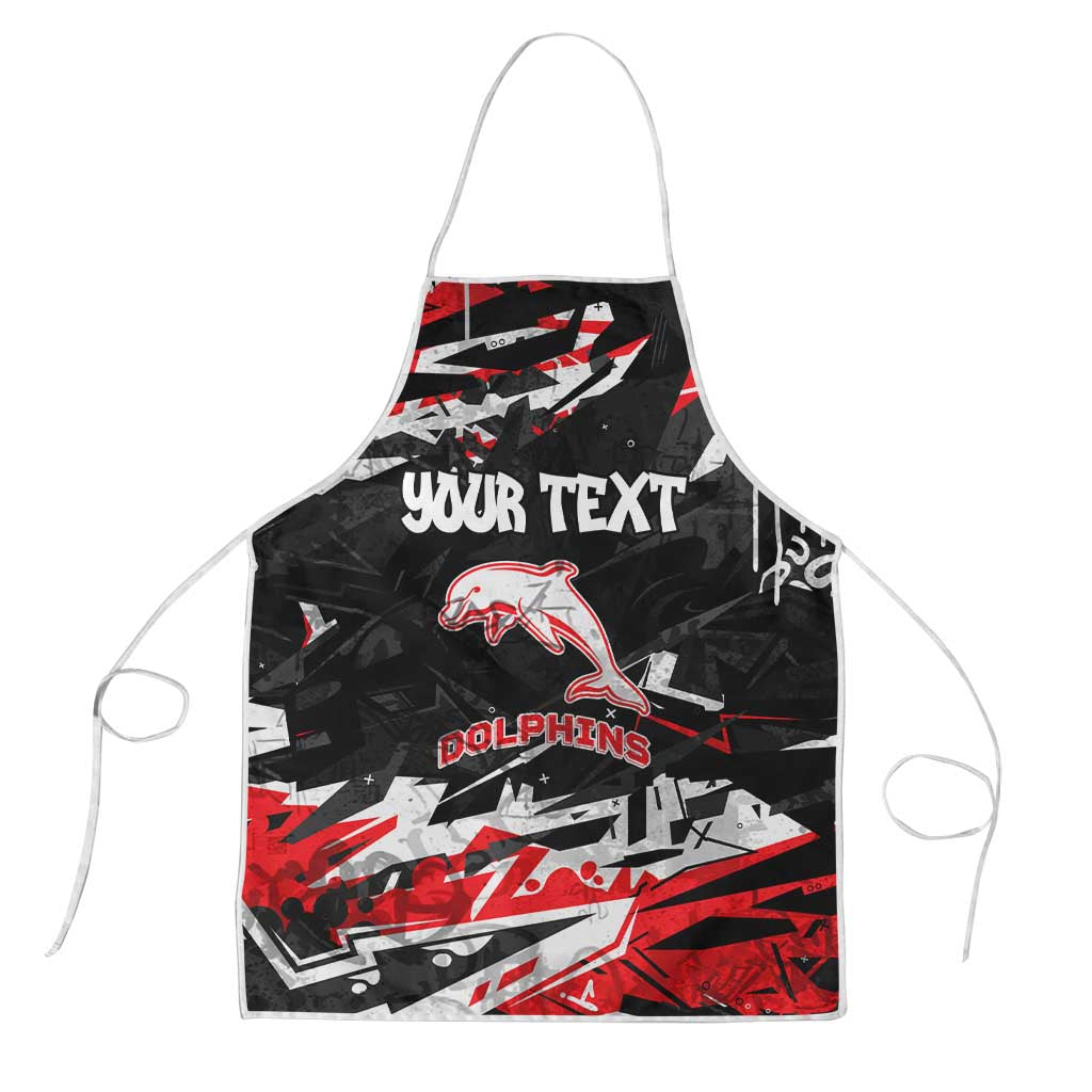 Personalized Dolphins Apron Graffiti Grunge Abstract Urban Street Style Design