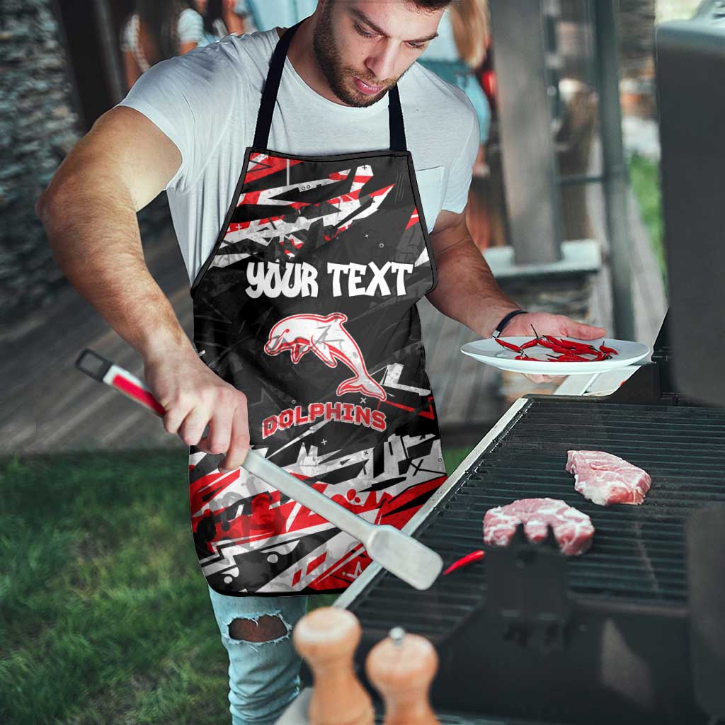 Personalized Dolphins Apron Graffiti Grunge Abstract Urban Street Style Design