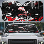 Personalized Dolphins Auto Sun Shade Graffiti Grunge Abstract Urban Street Style Design