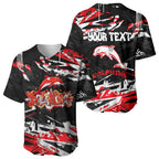 Personalized Dolphins Baseball Jersey Graffiti Grunge Abstract Urban Street Style Design