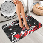 Personalized Dolphins Bathroom Set Graffiti Grunge Abstract Urban Street Style Design