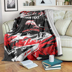 Personalized Dolphins Blanket Graffiti Grunge Abstract Urban Street Style Design