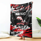 Personalized Dolphins Blanket Graffiti Grunge Abstract Urban Street Style Design