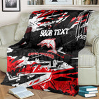 Personalized Dolphins Blanket Graffiti Grunge Abstract Urban Street Style Design
