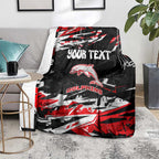 Personalized Dolphins Blanket Graffiti Grunge Abstract Urban Street Style Design