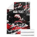 Personalized Dolphins Blanket Graffiti Grunge Abstract Urban Street Style Design